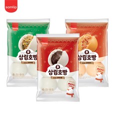 삼립 냉동 꼬마호빵 6입 4봉 택 (단팥/야채/피자), 냉동 꼬마호빵 단팥 6입 4봉, 240g, 4개
