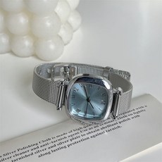 簡約氣質鏈條女錶 考試靜音指針石英腕錶 防水