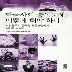 한국사회 중독문제 어떻게 해야 하나 : 4대 중독의 한국형 치유모델에서 혜안을 살피다, 한국학술정보, 서강대학교 생명문화연구소 저