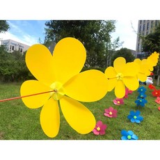 줄 바람개비 만국기 주유소 회전 정원 유치원 행사, 1개, 옐로우 10m 로프