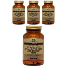 SOLGAR 葡萄糖胺玻尿酸軟骨素MSM補充錠, 60顆, 4罐