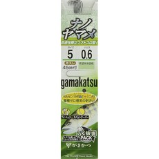 가마카츠(Gamakatsu) 실 부착 나노야마메(나노스무스 코팅) 5호 - 하리스 0.6. 11986-5-0.6-07