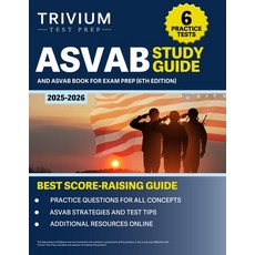 (英文圖書)ASVAB Study Guide 2025-2026: 6 Practice Tests and ASVAB Book for Exam Prep [6th... 平裝版, Trivium Test Prep, 英文