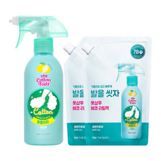 온더바디 코튼풋 발을씻자 풋샴푸 레몬 +레몬향 리필, 500ml, 3개입