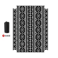 帳篷防潮墊 露營野餐墊 帳篷內專用 戶外防水地墊, 黑民族-加厚220g-送袋,酷迪7平迪達蒙S7-2.5*2.8挖孔