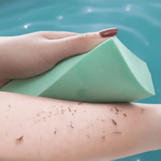 학용품 모음 고급 아프지않은 때밀이 때 블럭 스펀지 지우개 저자극 타올 타월 학교 어린이집 유치원 선생님 학생 준비물, 1개, No.02 말랑뽀송 때밀이 그린1P