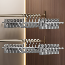 모드리움 끌림 자국없는 논슬립 바지걸이, 10개, 샌드그레이