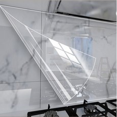 퀴너 무점착 주방 투명 대용량 오염방지 시트지, 1개