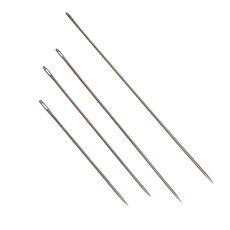 자수 태피스트리와 호환되는 4pcs 바늘 손 바느질 공예 대형 빅 매뉴얼, 실버