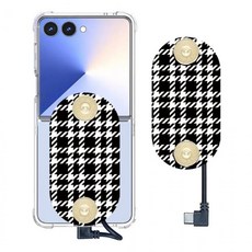 인씨네 오토바이 배달대행 범퍼 투명 젤리케이스와 아크릴화이트 C타입충전패드 딱판 찍판 자석거치대 충전, 상세페이지 참조, 갤럭시 A25 5G (A256N)