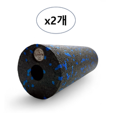 미니폼롤러 하드 EPP 셀프 발바닥 마사지 근막이완 필라테스 도구, 2개, 블랙&블루