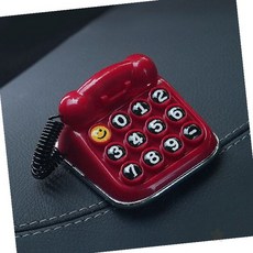 차량 주차 연락처 표시 전화기 모양 번호판 대시보드 거치 알림 안내 차내 소품, 그린, 1개