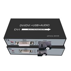 1080P DVI USB KVM 광섬유 비디오 익스텐더 SC 20km 익스텐더 DVI to USB KVM 광 컨버터 지지대 키보드 마우스 TV PC, EU 플러그, 6) Without KVM - EU Plug
