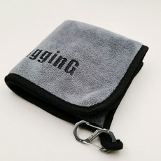 극세사 낚시타올 마이크로화이버 흡수력 빠른건조 손타올 수건 30x30 낚시용 카라비너 포함, 1개, 낚시피싱타올-블루