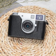 필름 x half 카메라 포함 하프케이스 가죽 스트랩 보호 케이스, D. 후지 Xhalf 블랙 보호 케이스, D. 후지 Xhalf 블랙 보호 케이스