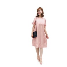 Milktea 밀크티 엘레노아 로제핑크 수유복 임부복 원피스