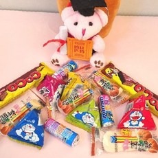 응원 격려 선물세트 수험생 공무원 취업준비생 시험준비 간식 과자 스낵 꾸러미, 1개, 박사 곰돌이 브라운_간식세트 미포함