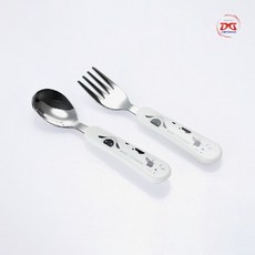 스텐 국산 유아 어린이 스푼 포크 세트, 1개