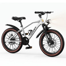 자로 오로라 주니어 자전거 초등학생 저학년 18 20인치 등하교용 경량 알루미늄 MTB, 화이트-일반 스포크 휠 18인치, 1개, 130cm
