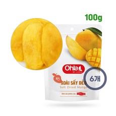 올라 두툼한 소프트 건망고 말랭이, 6개, 100g