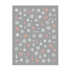 오아루 크리스마스 눈꽃 네일스티커, 1개, SN-13