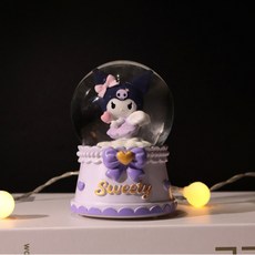 Sweety 庫洛米造型音樂水晶球 創意擺件, 庫洛米  小號 4.5mm, 1個