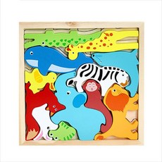 동물 이름익히기 소근육 발달 교구 퍼즐 판퍼즐 조각맞추기 퍼즐놀이 퍼즐완구