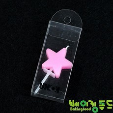 별 모양초, 1개