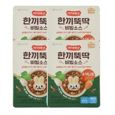 아이배냇 꼬마 한끼뚝딱 비빔소스 4색나물 50g 4개, 6세트