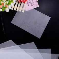 슈링클 매직페이퍼 방과후 미술수업 키링만들기 공예용 열수축종이 반투명 완전투명 불투명 50장 구우면 작아지는 마술종이, 반투명50장, 1개