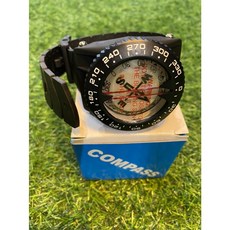 AROPEC 潛水腕帶式指北針，清晰刻度，夜光指針，水下導航必備