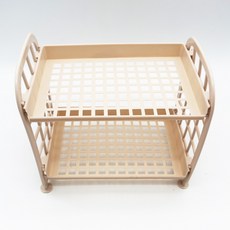 조립식 플라스틱선반 베이지, 1개, 혼합색상