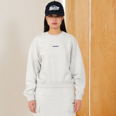 마크엠여성 스몰 로고 크롭 맨투맨 MJIBH8751