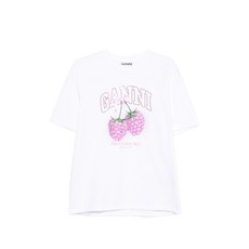 가니 라즈베리 그래픽 티셔츠