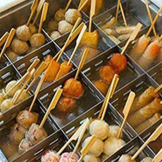 행복택배 대나무 손잡이 꼬지 어묵꽂이, 소