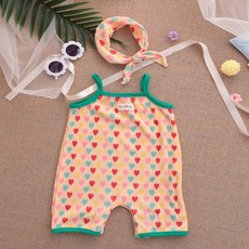 [출산백일선물] 우이동금손 플리츠 롬퍼 2종세트 [더스트백]