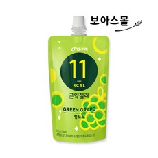 빙그레 11kcal 곤약젤리 청포도맛 간식 젤리, 130g, 10개