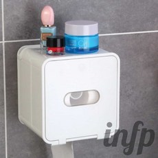 인프마켓 방수 화장실 휴지 걸이 방수휴지걸이 화장실휴지걸이 화장지케이스, 사각방수휴지걸이