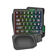 G92單手鍵盤有線手遊吃雞神器lol槍神王座小鍵盤背光左手和平精英, 人體工學, 1個, 凹版K97靜音