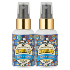 스멜리(SMELLY) 화장실용 탈취제 방향제 토일렛퍼퓸 프레쉬시트론 55ml, 2개