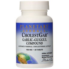 PLANETARY HERBALS 膽固醇保健錠 900mg, 60顆, 1罐
