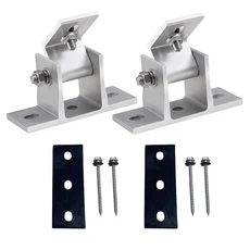 조절 태양광 패널 틸트 마운트 브래킷 (100W-600W 15-30도 RV 지붕 평면 알루미늄 세트), 02 2pcsset