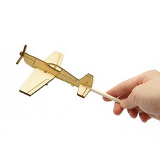 마이즈 놀이 막대비행기 엑스트라300 (PL-24) 목재 조립키트 친환경 MDF소재 국내제작 1개