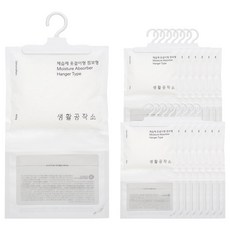 생활공작소 제습제 옷걸이형 점보형 본품, 400g, 16개
