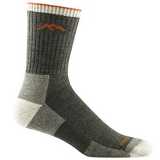 Darn Tough HIKER 男款 羊毛襪/保暖襪/登山健行襪 1466，舒適透氣、耐磨耐用，提供卓越的登山健行體驗, 橄欖綠 OLIVE,L, 1個