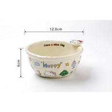 에우셉 고양이 아지가지 귀여운 그릇, A