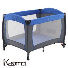 Kooma 安全嬰兒遊戲床, 藍色, 灰色