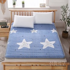 더블 커버 침대 기숙사 싱글 매트리스 접이식 학생 두꺼운 다다미 패드 침대용, 8. Luckystar-5cm