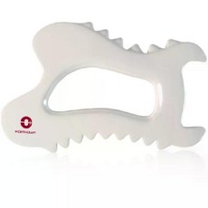메디 속살 괄사 맛사지 화이트밴드표지판 세라믹 우드괄사 도자기 바디 하얀색 경락, 화이트 무표지판, 1개