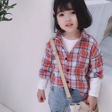 [앙디] F상의 앙코셔츠 (F482)_(아동복 베이비 영유아복 아기옷 의류 여아용 남아용 공용 봄 가을 셔츠 남방)
